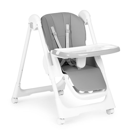 High Chair with Adjustable Height, Eco-leather, Safety Belts, Double Tray ECOTOYS