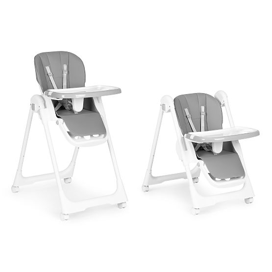 High Chair with Adjustable Height, Eco-leather, Safety Belts, Double Tray ECOTOYS