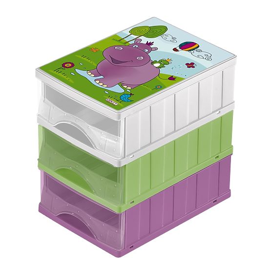 Hippo storage drawers