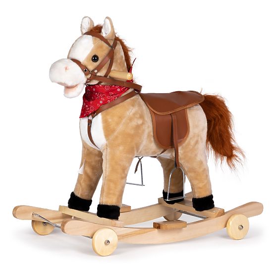 Rocking horse 2 in 1 beige