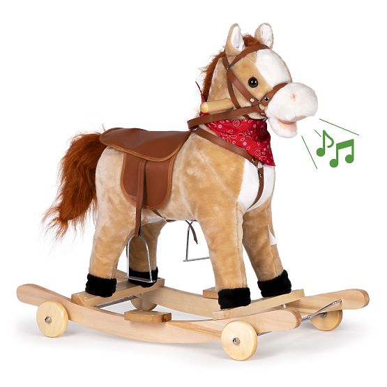 Rocking horse 2 in 1 beige