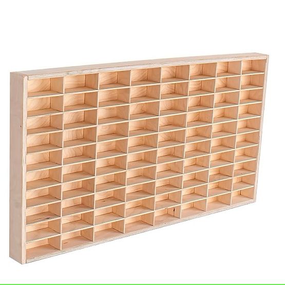 Hot Wheels Car Shelf - Natural, 80 Slots