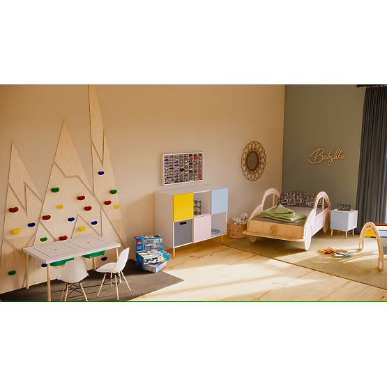 Hot Wheels Car Shelf - Natural, 80 Slots