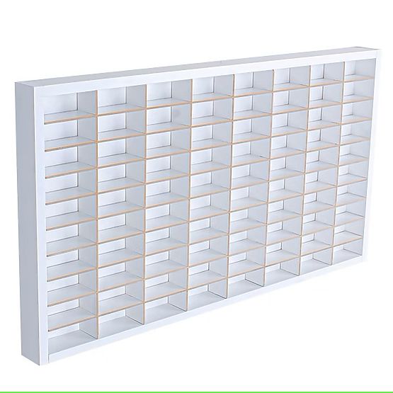 Hot Wheels Car Shelf - White, 80 Slots