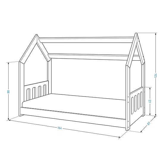 Nina House Bed 160 x 80 cm