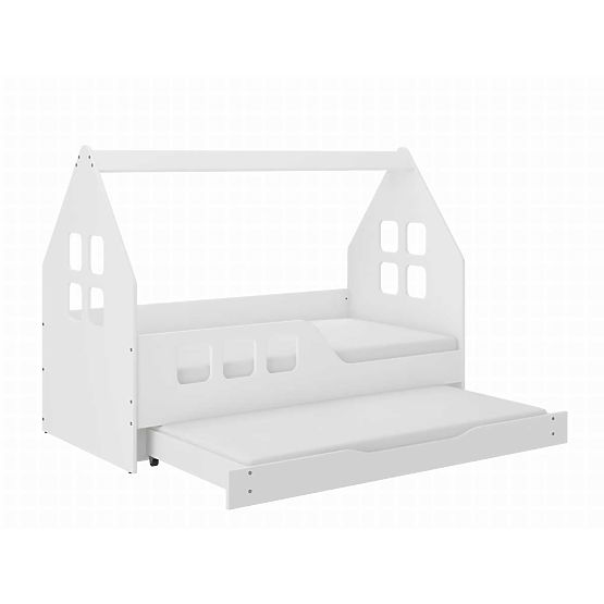 Woody House Bed 160 x 80 cm - White