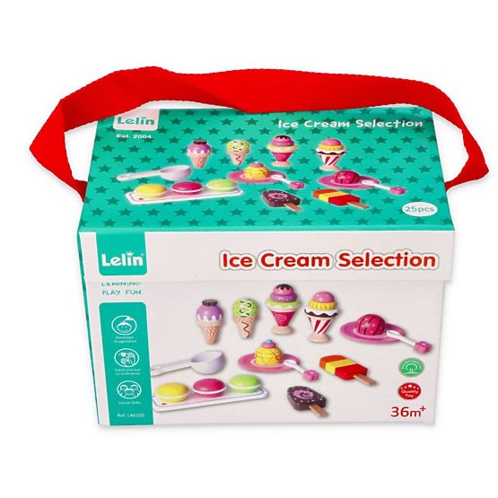 Ice cream - ice cream set 25 art - toy wood