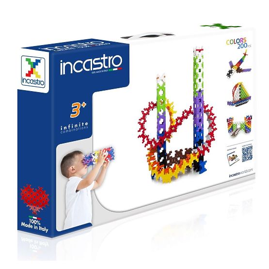 Incastro Building Set, 200 Pieces