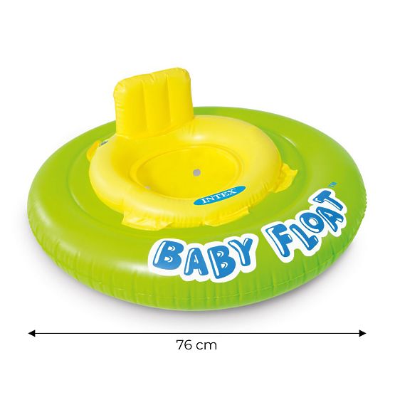Inflatable child seat in the water