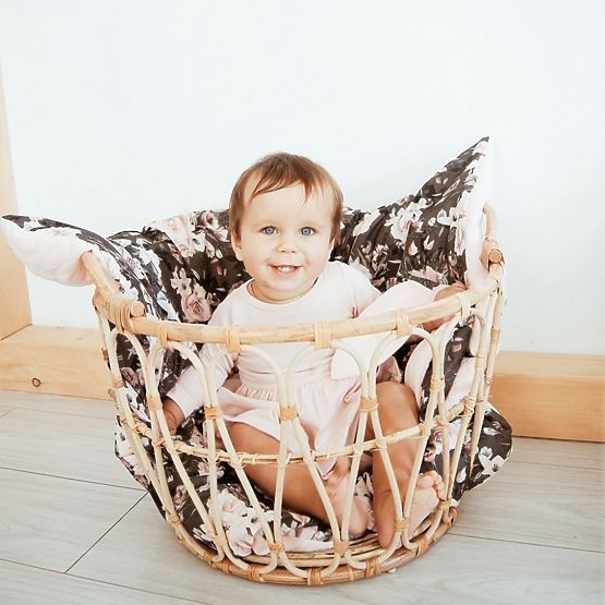 Insulated baby blanket Night flowers