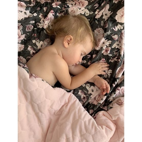Insulated baby blanket Night flowers