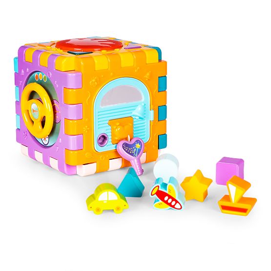 Interactive Educational Cube with Sorting and Sounds 6-in-1