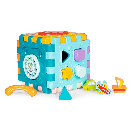 Interactive Educational Cube with Sorting and Sounds 6-in-1