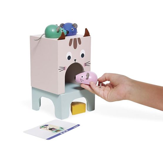 Janod Educational orientation game for children Cat and mouse Didaktik