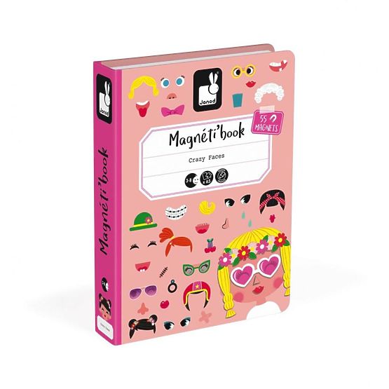 Janod Magneti book Funny faces of girls