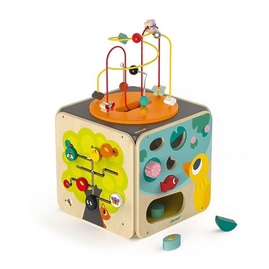 Janod Multifunctional Active Cube with motor labyrinth - large