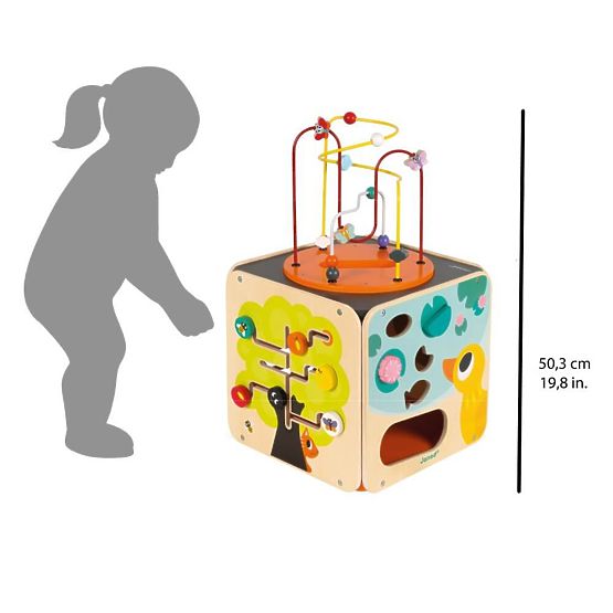 Janod Multifunctional Active Cube with motor labyrinth - large