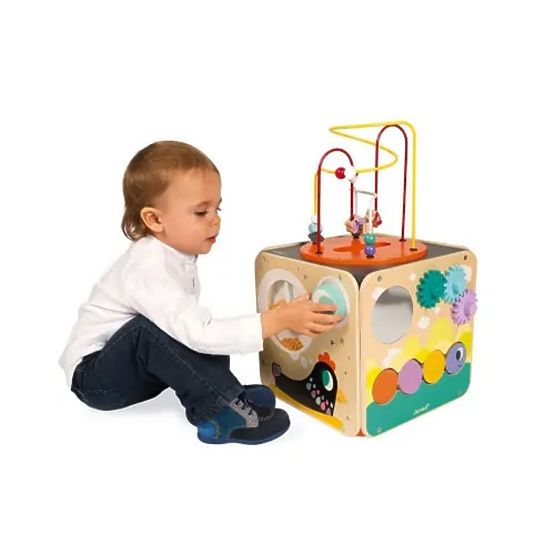 Janod Multifunctional Active Cube with motor labyrinth - large