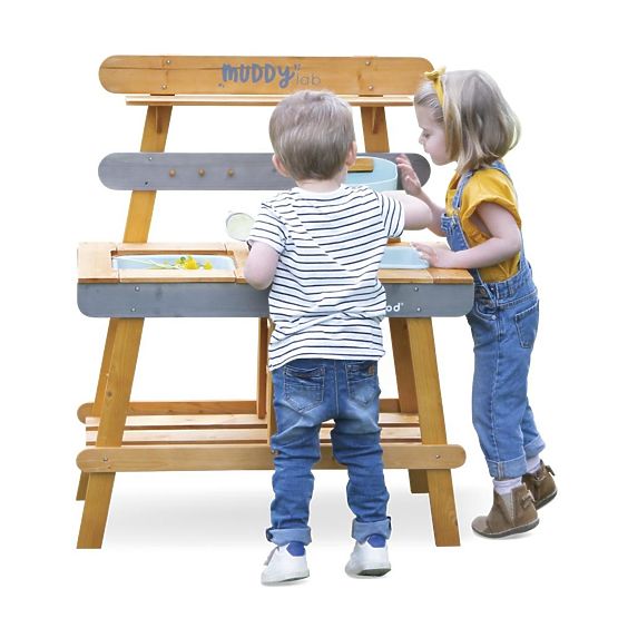 Janod Outdoor children's wooden kitchen Muddy Lab