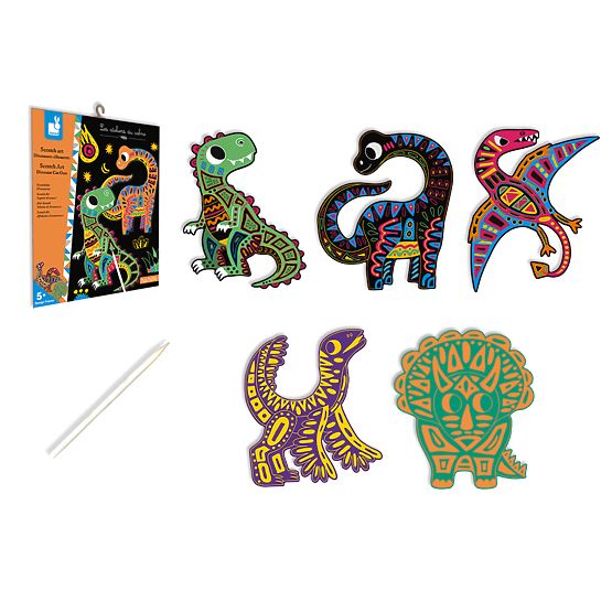 Janod scratch pictures Dinosaurs Atelier Set Mini 5+