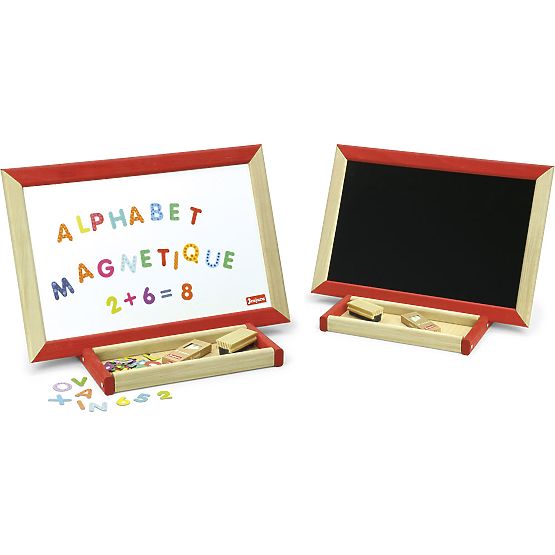 Jeujura Wooden Multifunctional Table Board 44x30 cm with Accessories