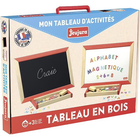 Jeujura Wooden Multifunctional Table Board 44x30 cm with Accessories