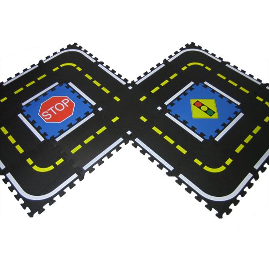 Jigsaw Puzzle Children's Play Mat - Racing Track