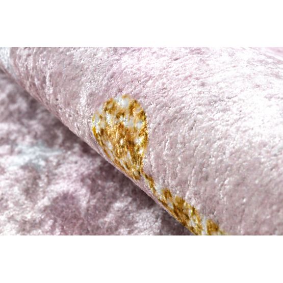 JUNIOR 51549.802 Round Washable Crown Rug for Kids Anti-Slip - Pink