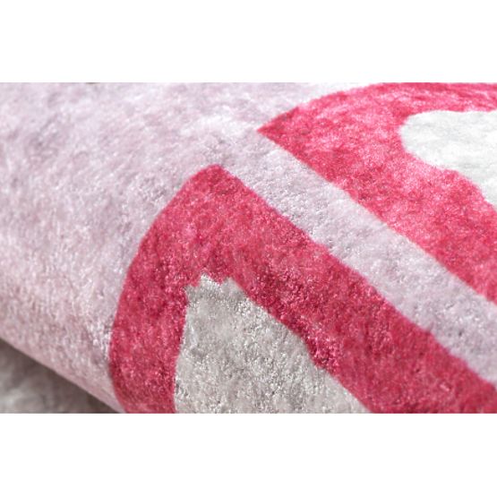 JUNIOR 51828.802 Washing Mat Hopscotch, Ballerina for Kids Anti-slip - Pink
