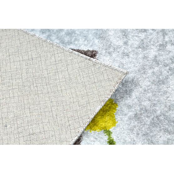 JUNIOR 51858.802 Washing Mat Animals, Africa for Children Non-slip - Grey