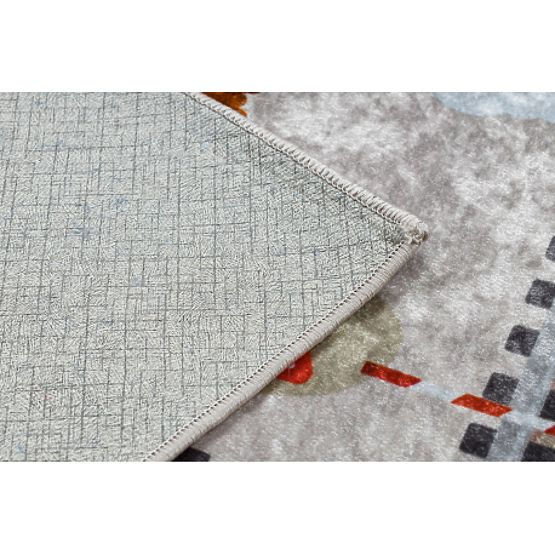 JUNIOR 51986.803 Washing Mat Tracks, Locomotive for Children Anti-Slip - Grey