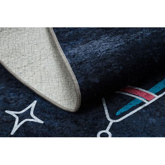 JUNIOR 52069.801 Washing Mat Space Rocket for Kids Anti-Slip - Black