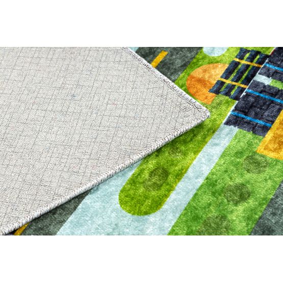 JUNIOR 52105.801 Washing Mat Construction Site, Street for Kids Non-Slip - Blue