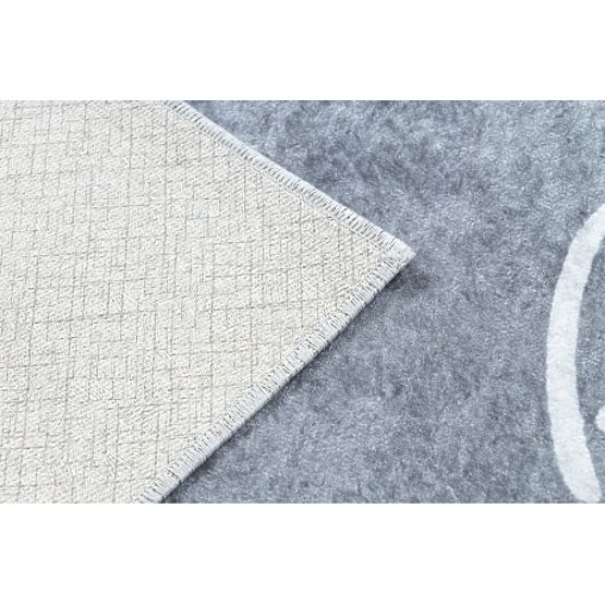 JUNIOR 52106.801 Washing Mat Alphabet for Kids Anti-Slip - Gray