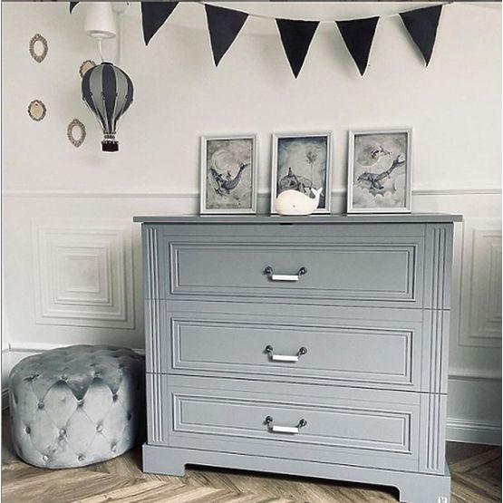 Chest of 4 drawers Ines Grey