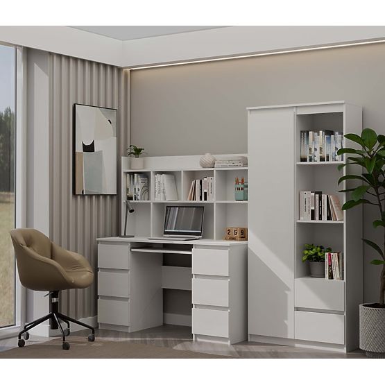 KUBA Desk + Top Unit Set WHITE