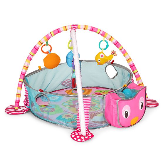Large Educational Mat 3-in-1 Playpen 30 Balls 0+ ECOTOYS
