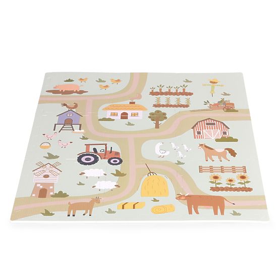Large EVA Foam Mat for Children Farm 90.5x90.5 cm 21 Pieces ECOTOYS