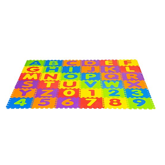 Large EVA Foam Mat for Children Letters Numbers 178x178 cm 36 Pieces ECOTOYS
