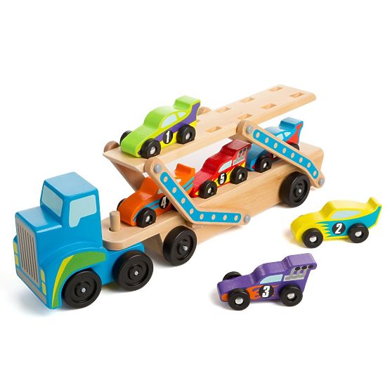 Large Truck with Racing Cars
