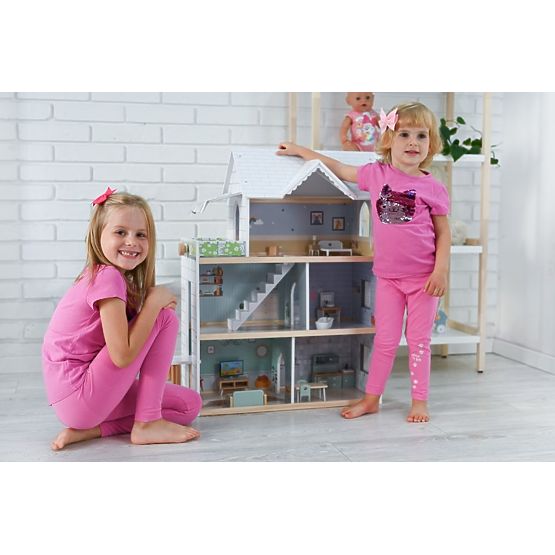 Large Wooden Dollhouse