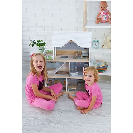 Large Wooden Dollhouse