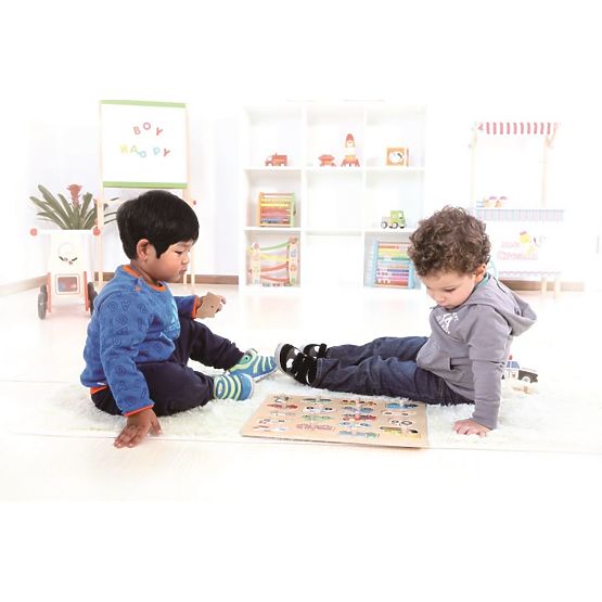Large Wooden Puzzle Transport