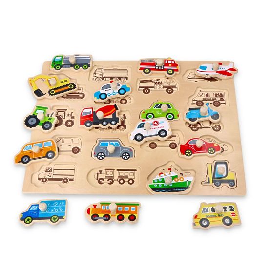 Large Wooden Puzzle Transport
