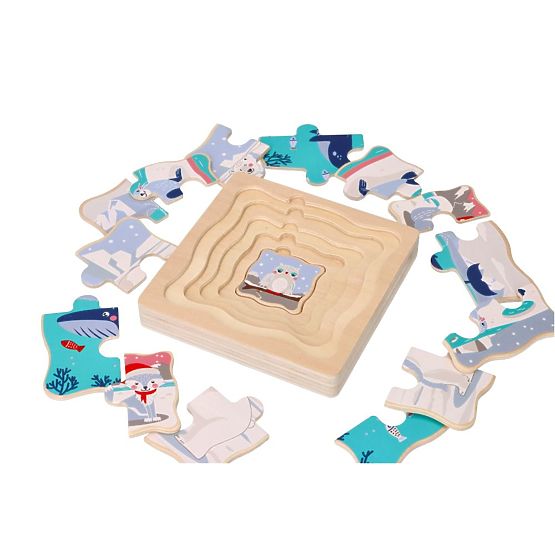 Layered Puzzle Arctic Animals