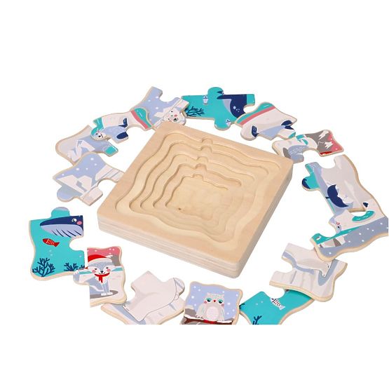 Layered Puzzle Arctic Animals