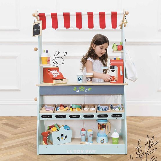 Le Toy Van 2-in-1 Honeybake Market Stall