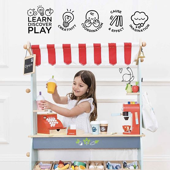 Le Toy Van 2-in-1 Honeybake Market Stall