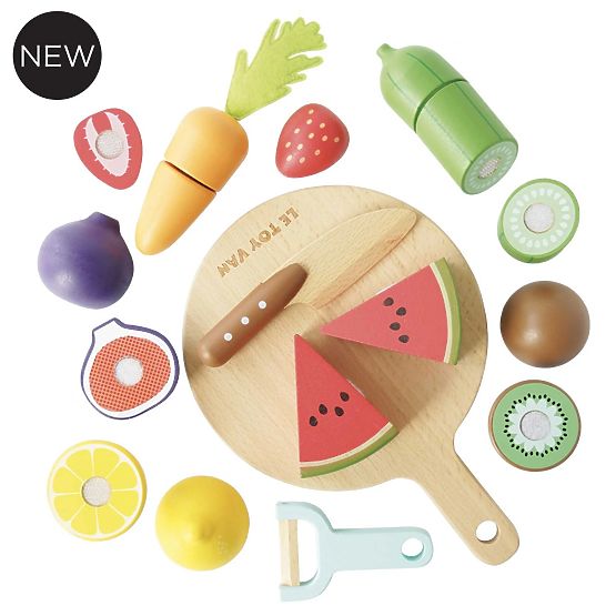 Le Toy Van Cutting Fruits and Vegetables with Board