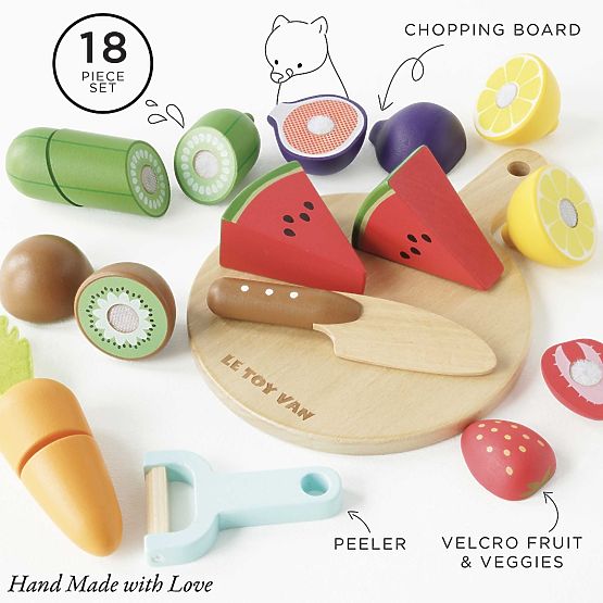 Le Toy Van Cutting Fruits and Vegetables with Board